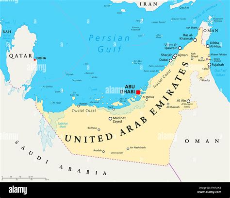 dubai and abu dhabi map.